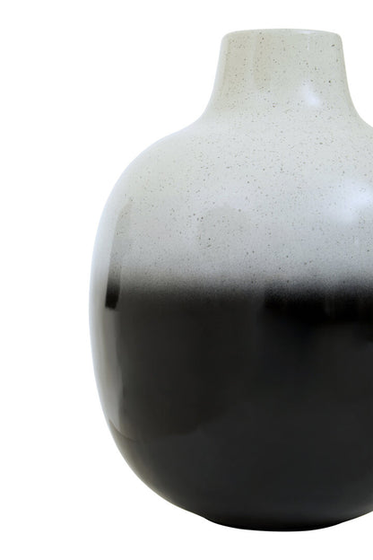 Arbor Large Black And White Ombre Vase