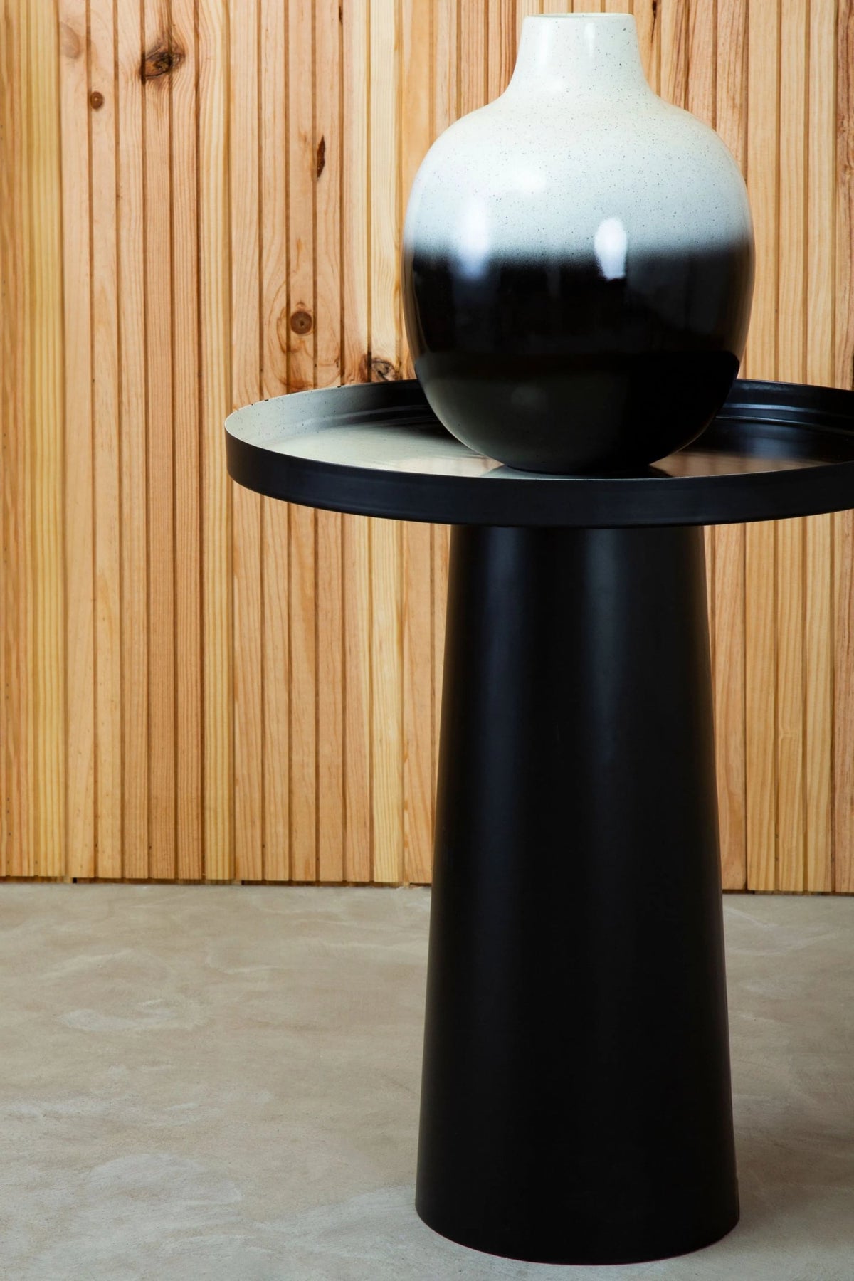 Arbor Black And White Ombre Side Table