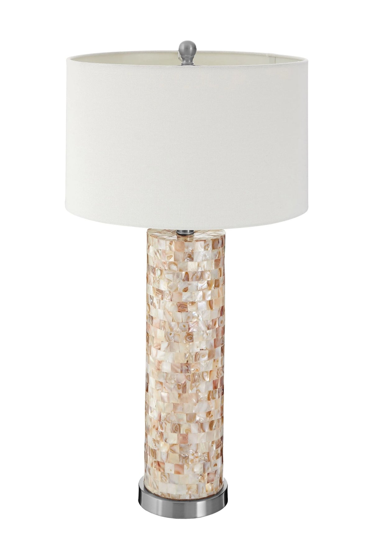 Concha Round Shell Inlay Table Lamp