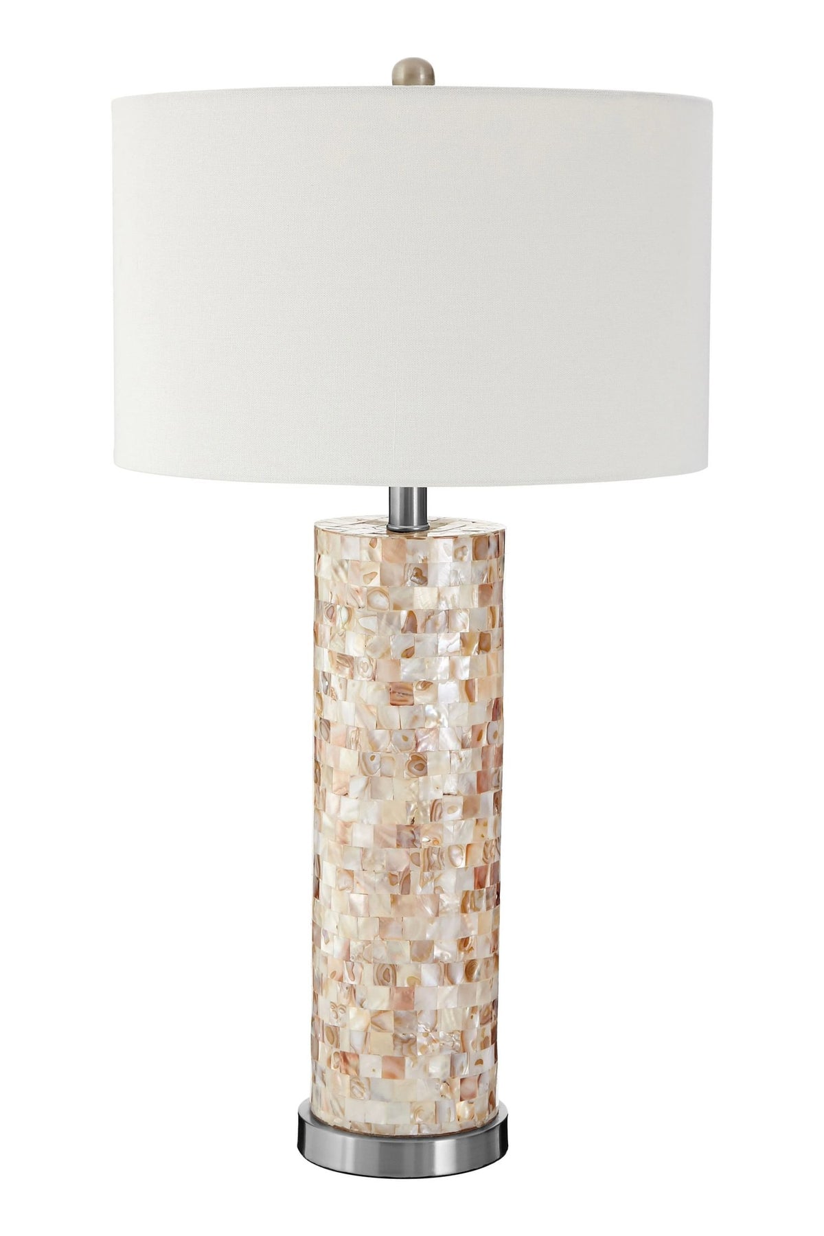Concha Round Shell Inlay Table Lamp