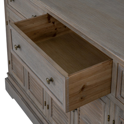 Delphine Collection 6 Door 3 Drawer Large Dresser Base