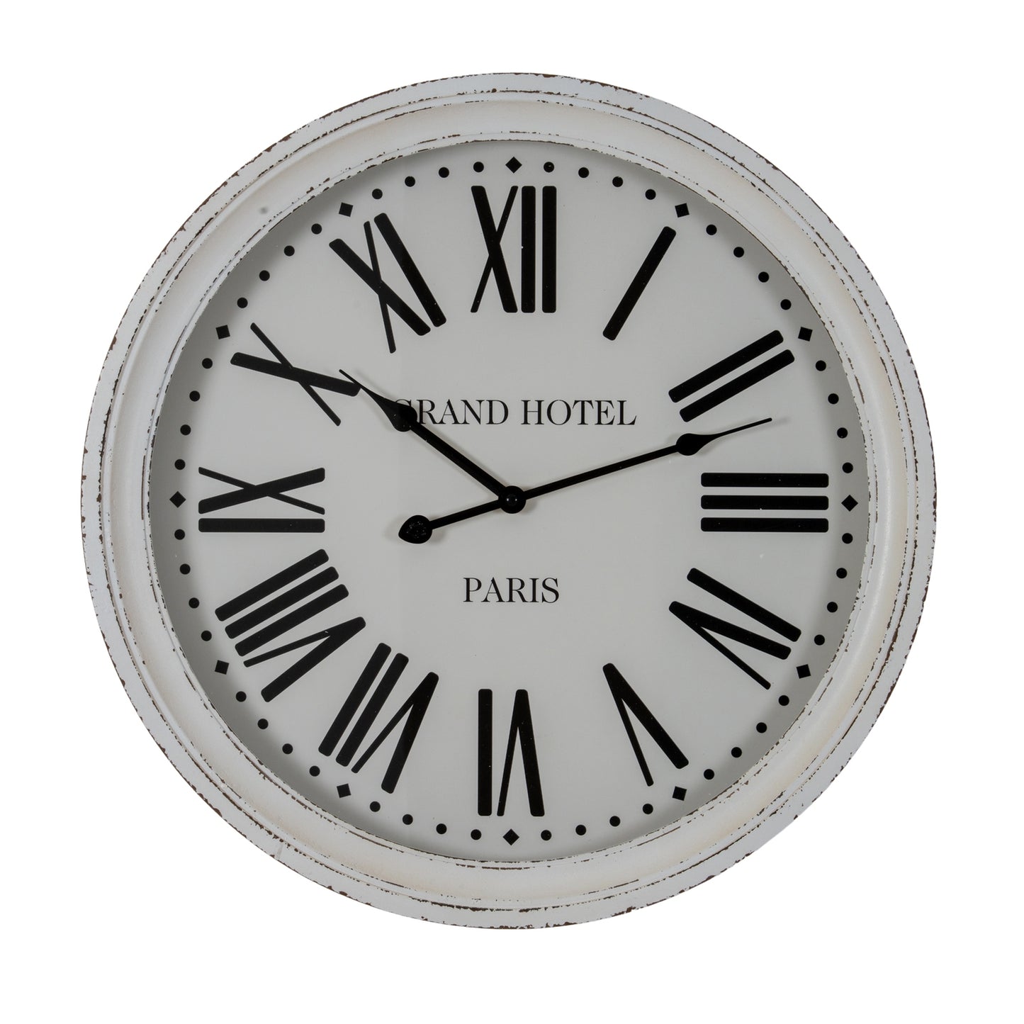 Hotel Paris White Clock With Glass