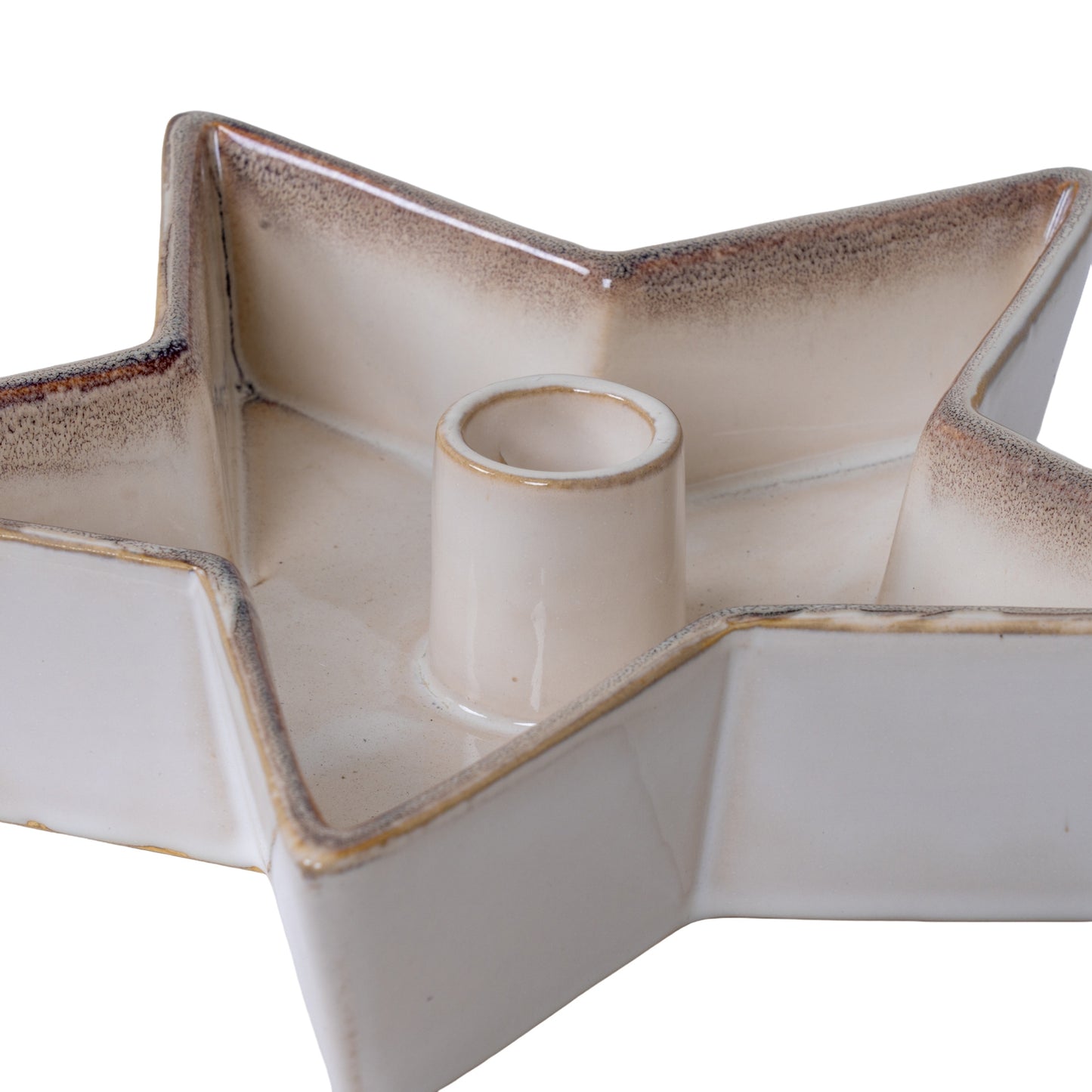 Large Solace Cement Star Candle Holder