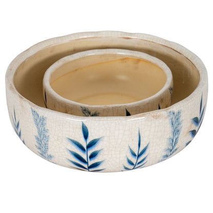 Small Blue Flora Bowl Pot