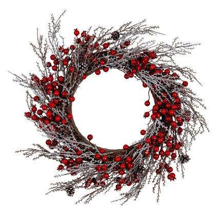 Winter Wreath With Red Berries - 0.2550