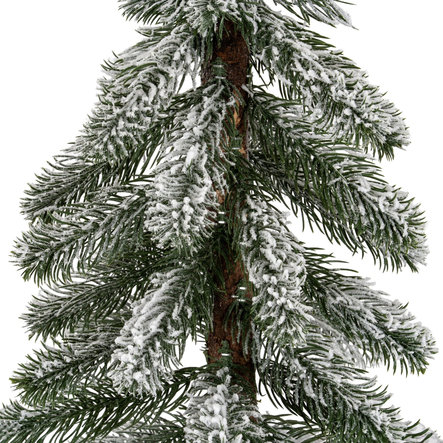 Medium Snowy Pine Tree On Wooden Stand - 0.4600