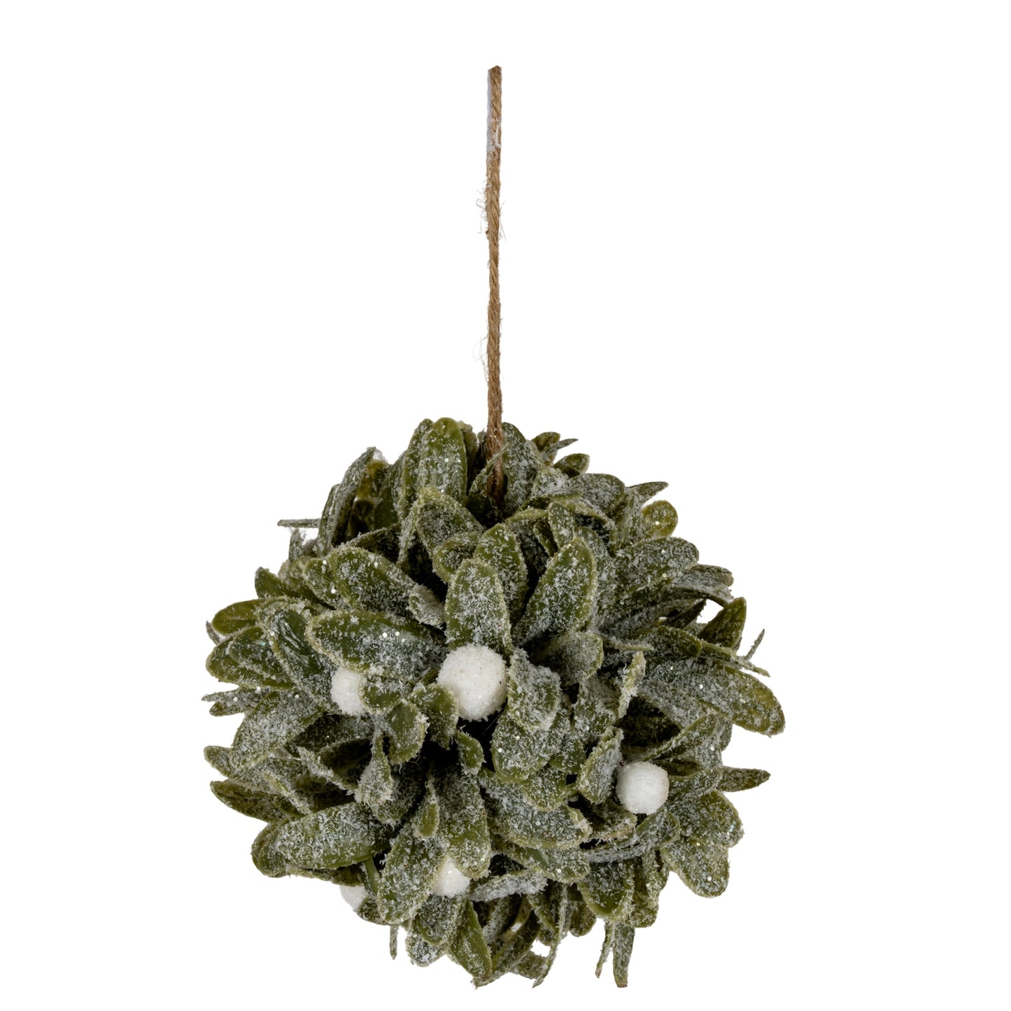 Frosted Mistletoe Ball Decoration - 0.0700
