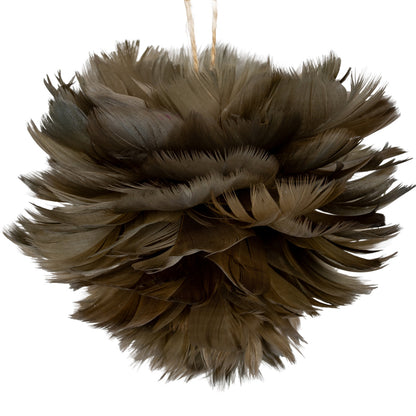 Medium Fawn Feather Ball Decoration - 0.0050