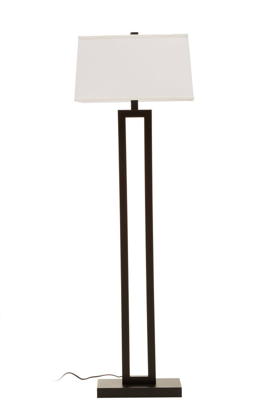 Luma Black and White Floor Lamp