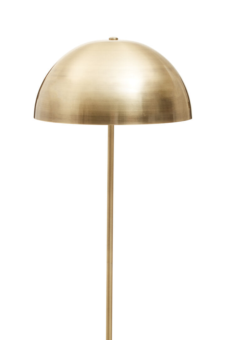 Stirling Floor Lamp in Brushed Brass and Marble Base