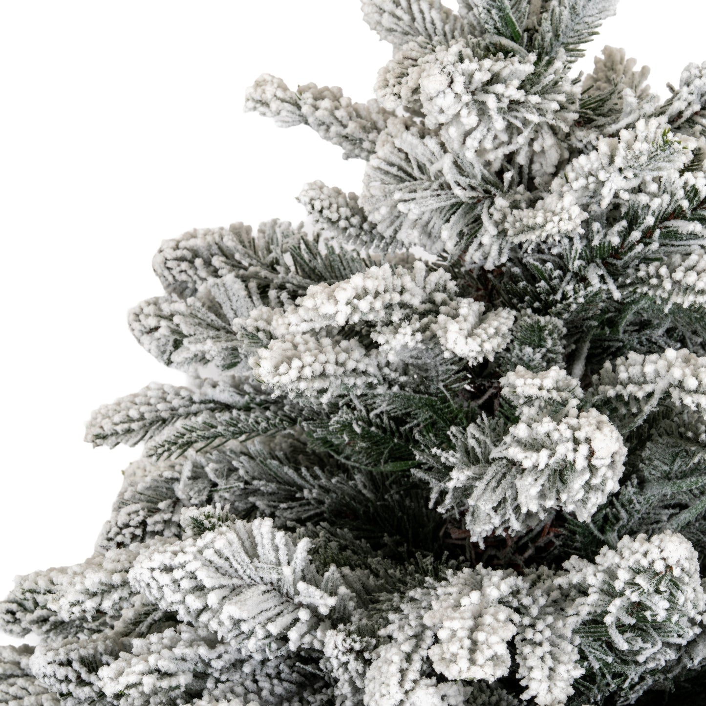 Snowy Norway Fir Pre-Lit Led 300L Fir Tree In Rattan Pot - 3.0000