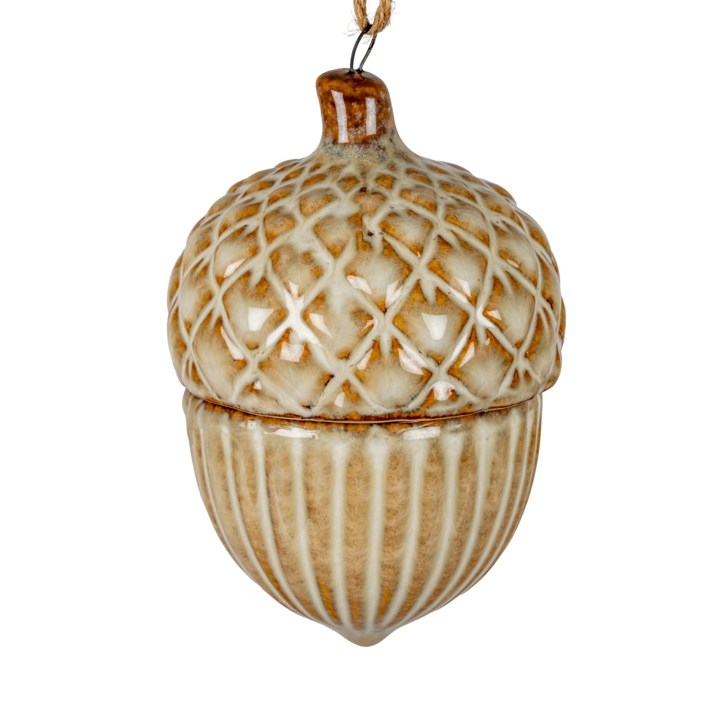 Hush Pinecone Ceramic Tree Ornament - 1.3000