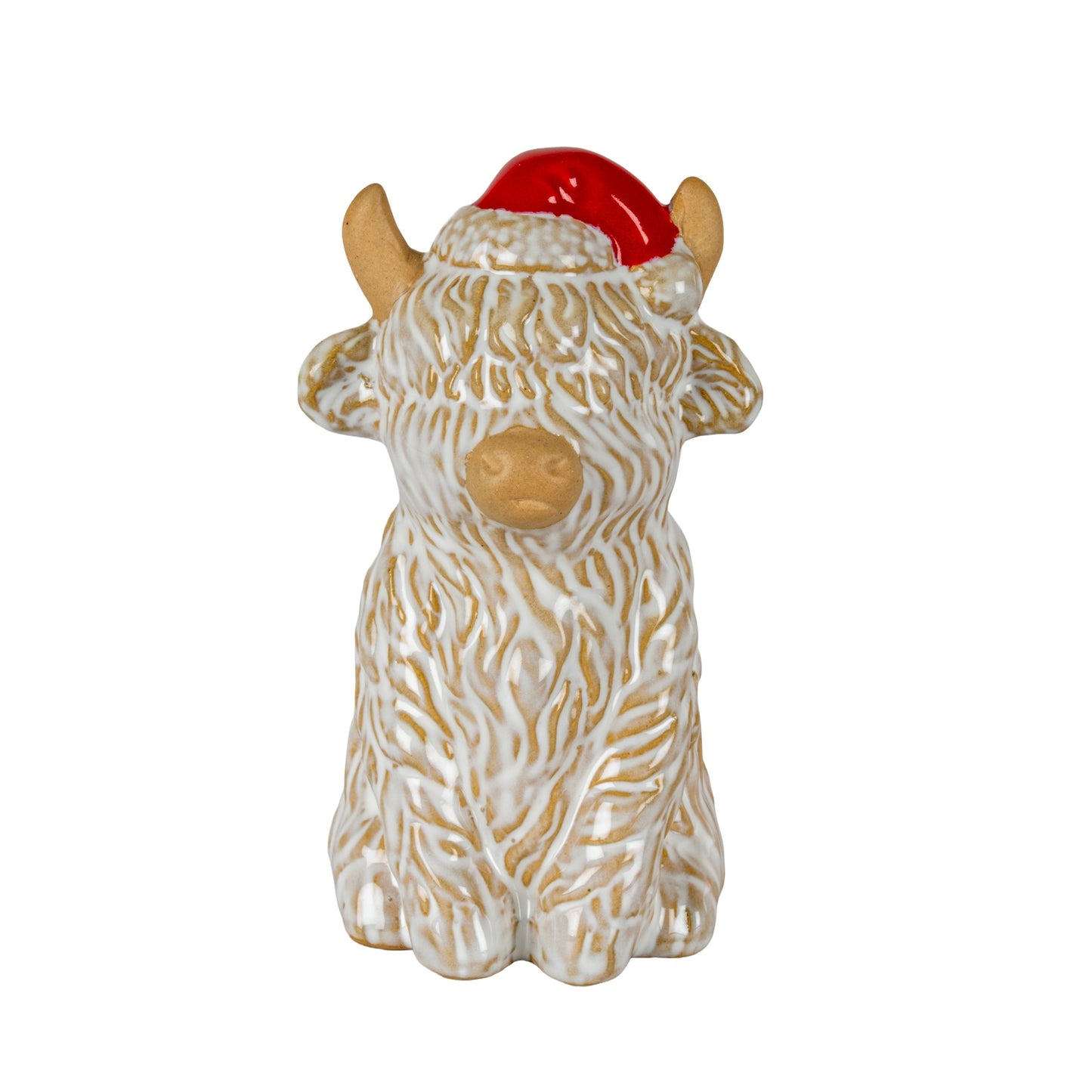 Merry Moo Ceramic Cow Ornament - 2.5000