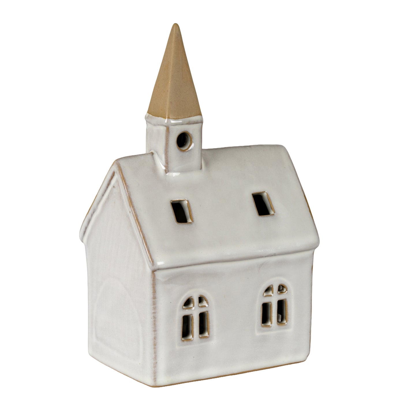 Alora Ceramic Church With LED Light - 0.4200
