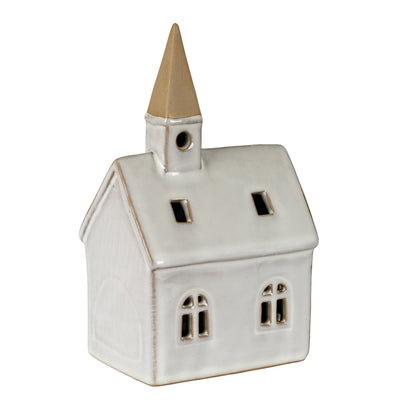 Alora Ceramic Church With LED Light - 0.4200