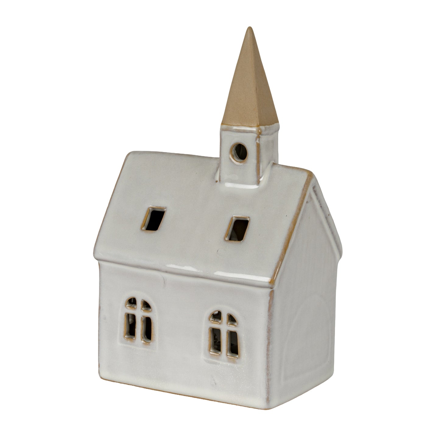 Alora Ceramic Church With LED Light - 0.4200