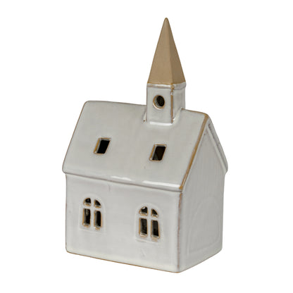 Alora Ceramic Church With LED Light - 0.4200