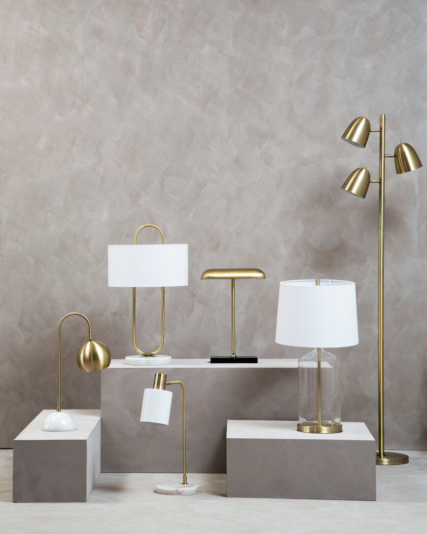 Kepler Brass Finish Desk Lamp