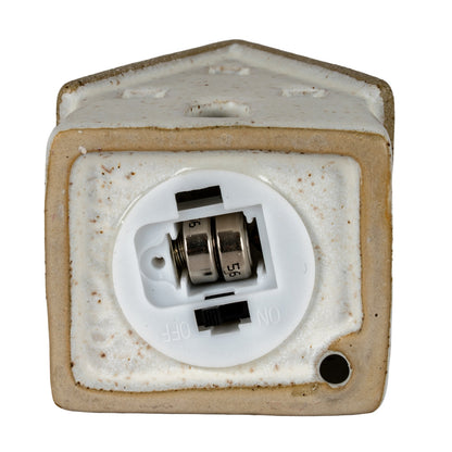 Alora Ceramic Large Town Cottage With LED Lights - 0.1400