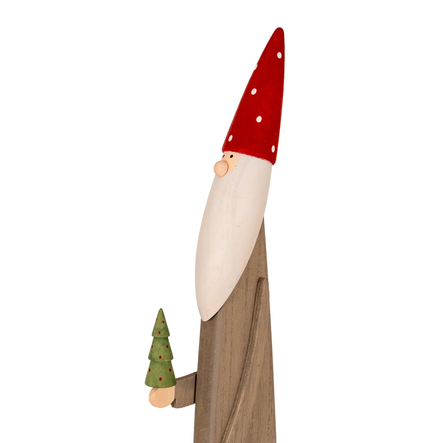 Wooden Festive Elf with Tree and Bell - 0.4250
