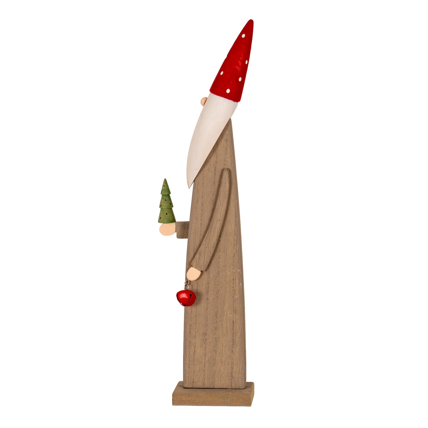 Wooden Festive Elf with Tree and Bell - 0.4250