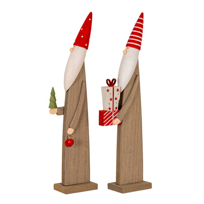Wooden Festive Elf with Tree and Bell - 0.4250