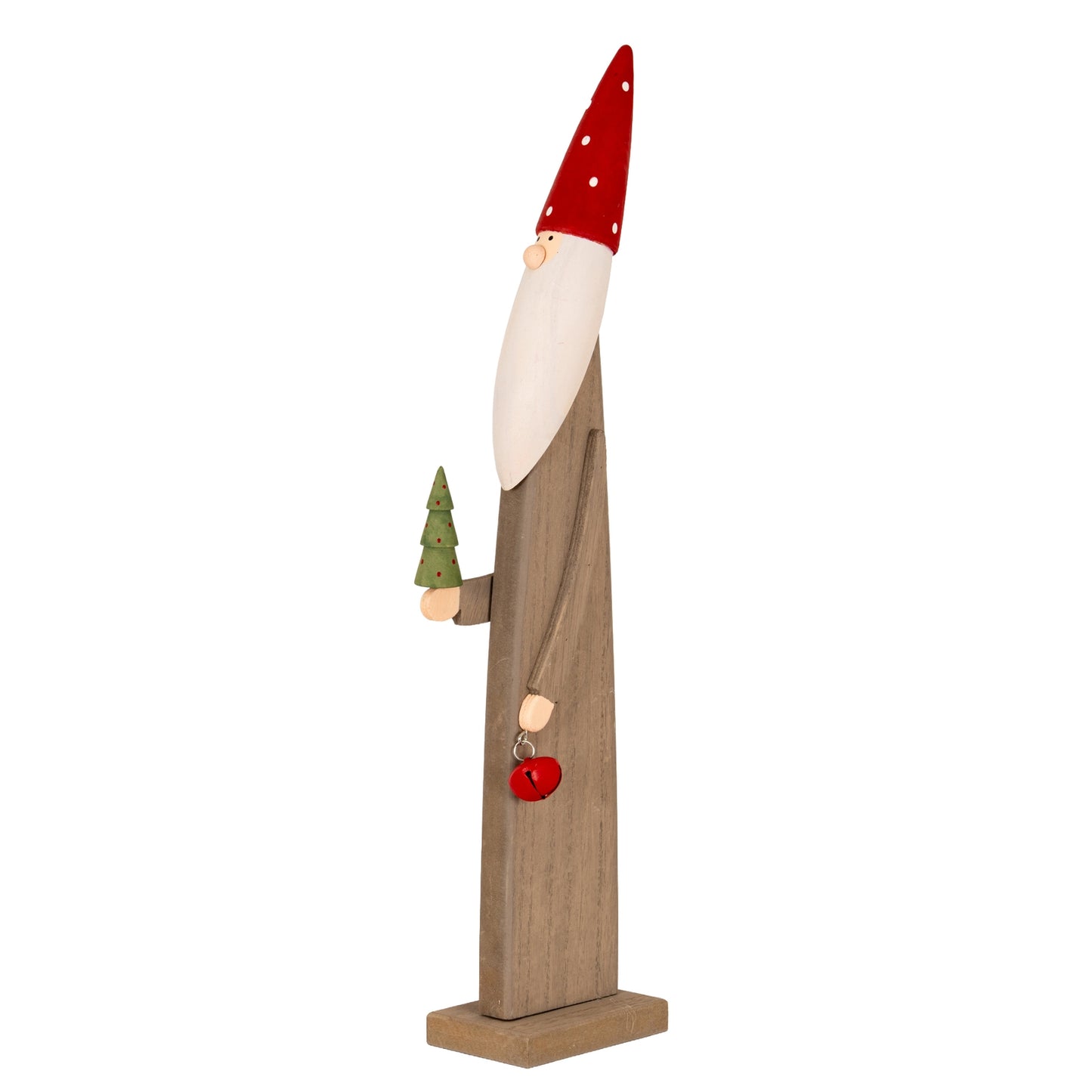 Wooden Festive Elf with Tree and Bell - 0.4250