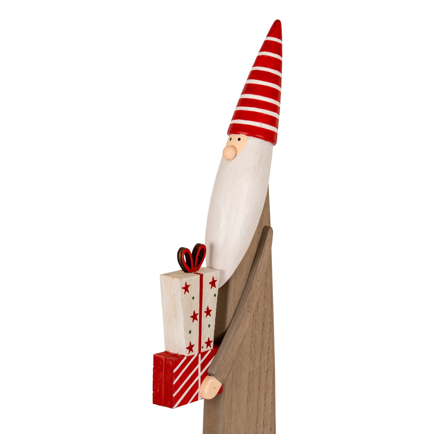 Wooden Festive Elf with Presents - 0.4700