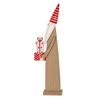 Wooden Festive Elf with Presents - 0.4700