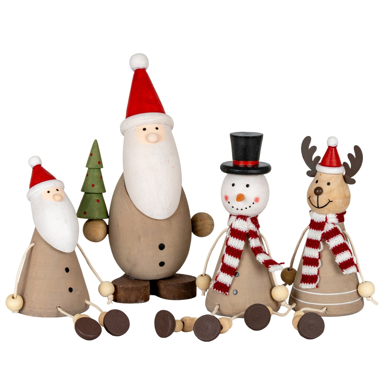 Wooden Santa with Tree - 0.1250