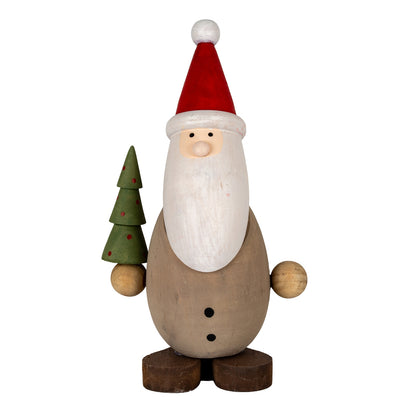 Wooden Santa with Tree - 0.1250