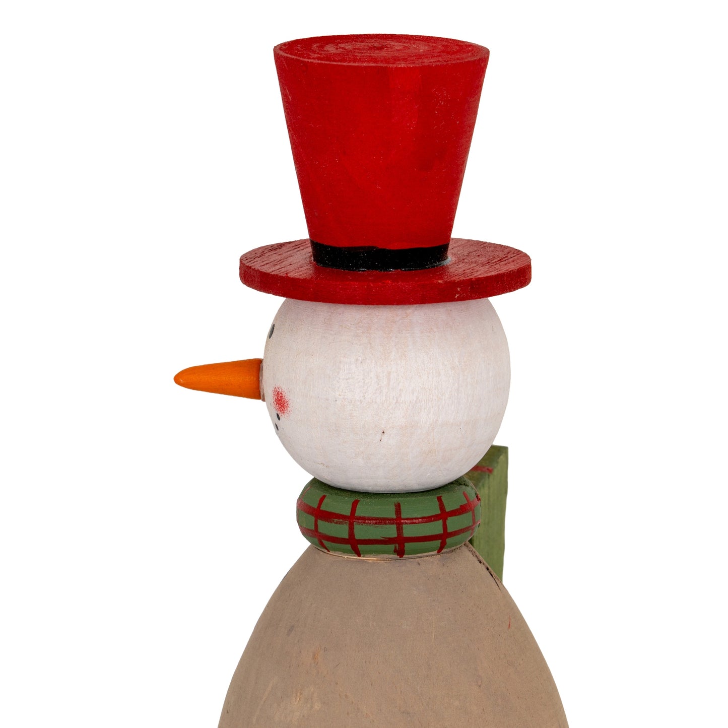 Wooden Snowman with Present - 0.1300