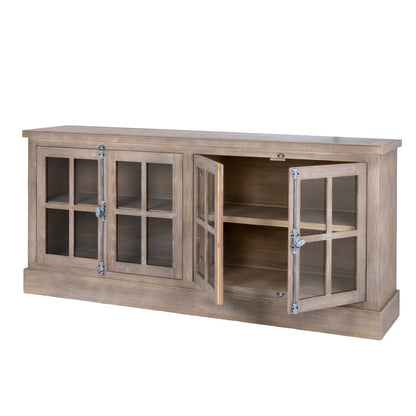Haldon Collection 4 Door Glazed Sideboard - 0.0000