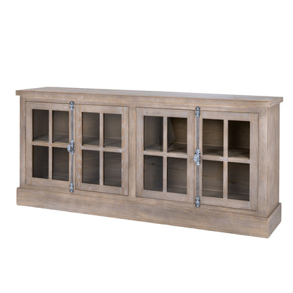 Haldon Collection 4 Door Glazed Sideboard - 0.0000
