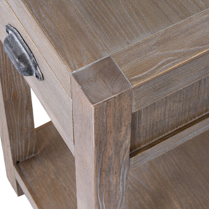 Haldon Collection Large 1 Drawer Lamp Table - 0.0000
