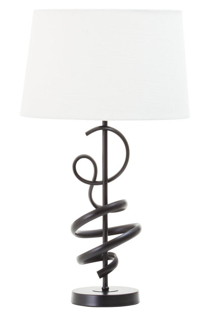 Zenith Matte Black Squiggle Table Lamp