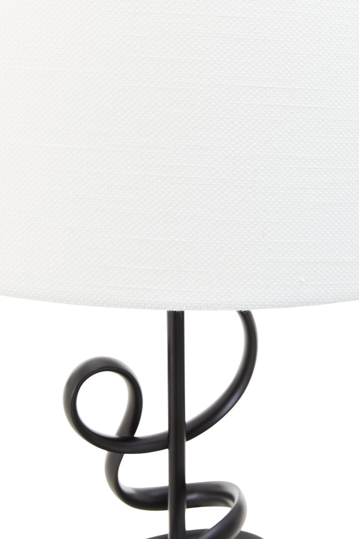 Zenith Matte Black Squiggle Table Lamp