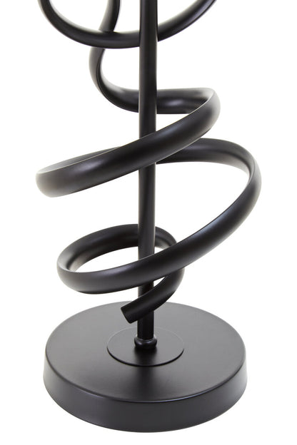 Zenith Matte Black Squiggle Table Lamp
