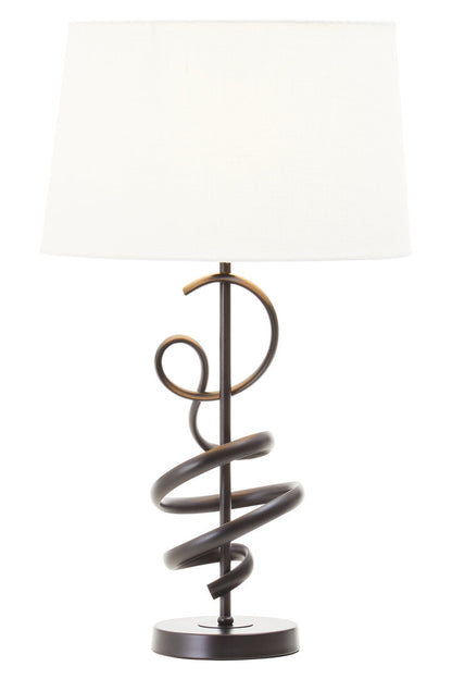 Zenith Matte Black Squiggle Table Lamp