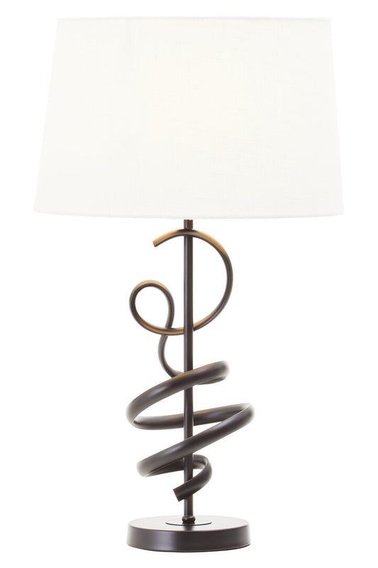 Zenith Matte Black Squiggle Table Lamp