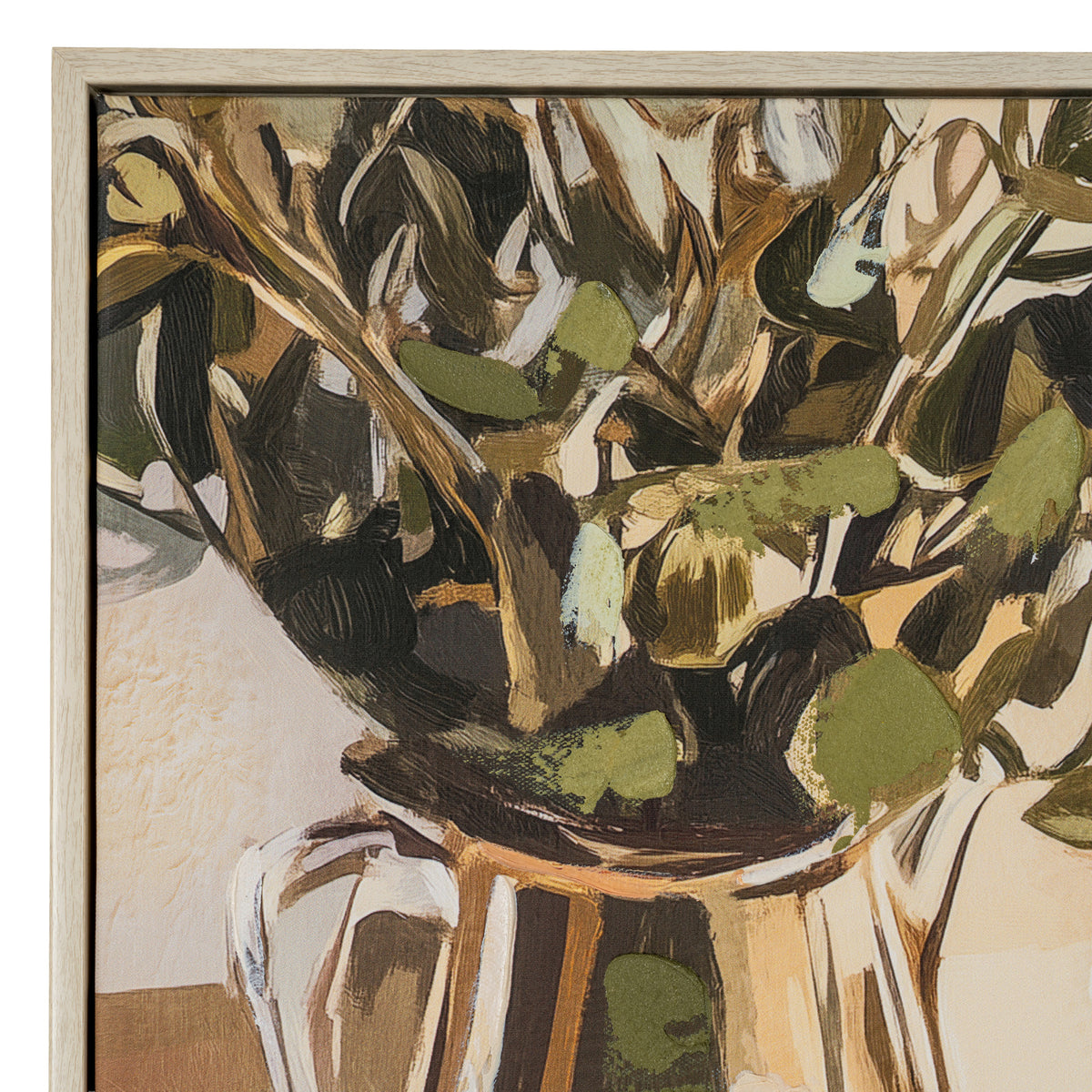 Alfresco Evening Hand Painted Canvas in Frame
