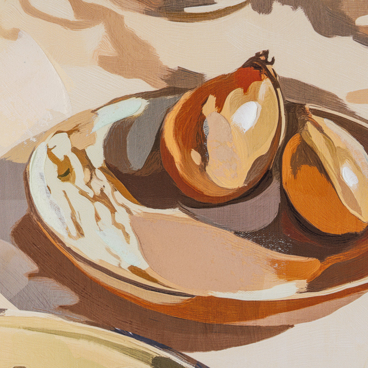 Alfresco Morning Hand Painted Canvas in Frame