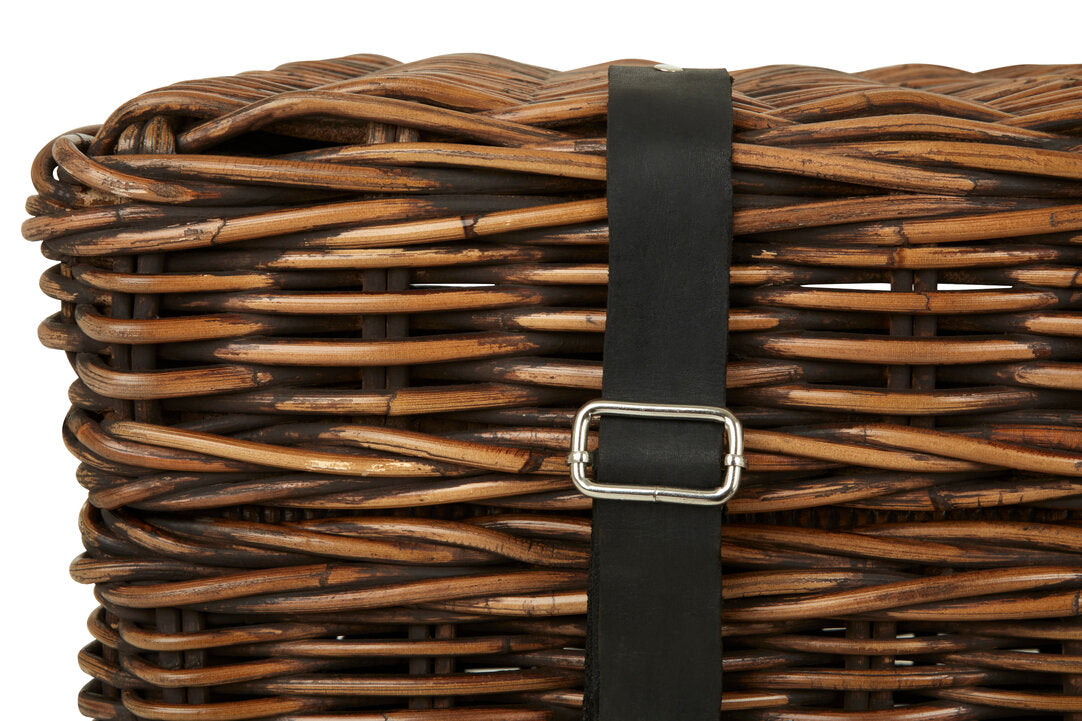 Sterling Brown Rattan Storage Trunks- set of 2