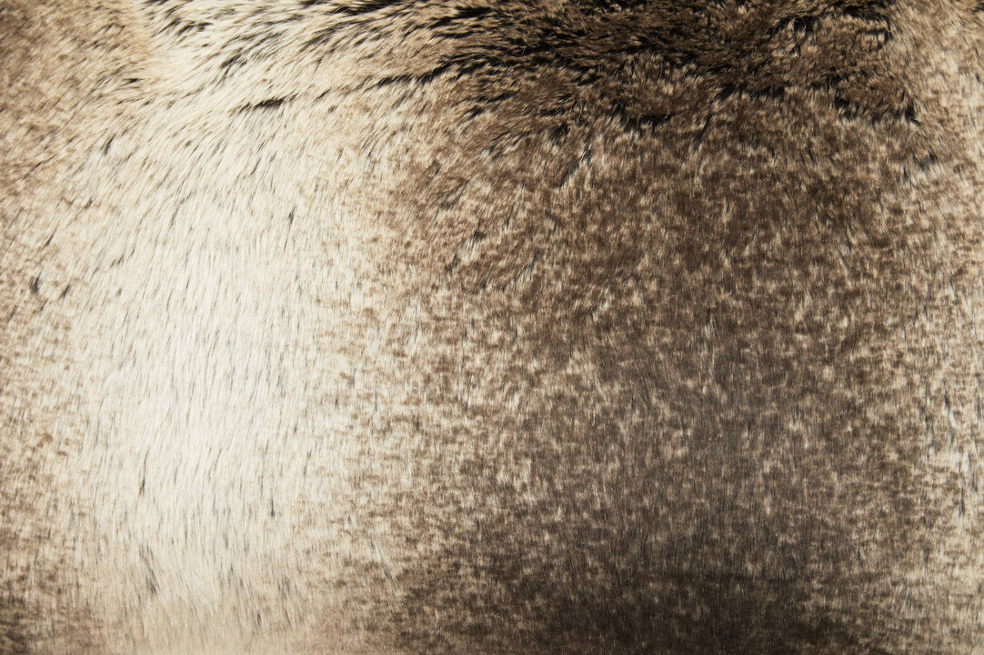 Folia Mocha Ombre Rectangular Fur Cushion