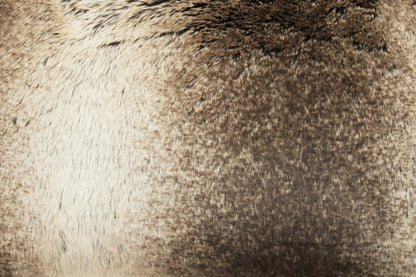 Folia Mocha Ombre Rectangular Fur Cushion