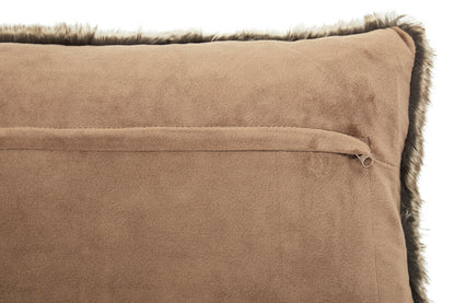 Folia Mocha Ombre Rectangular Fur Cushion