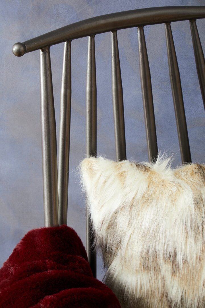 Folia Natural Fur Square Fur Cushion