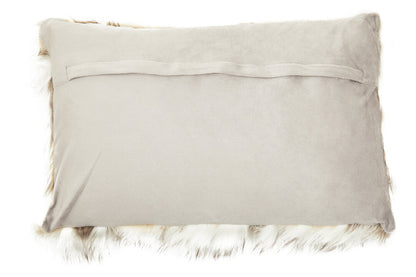 Folia Natural Rectangular Fur Cushion