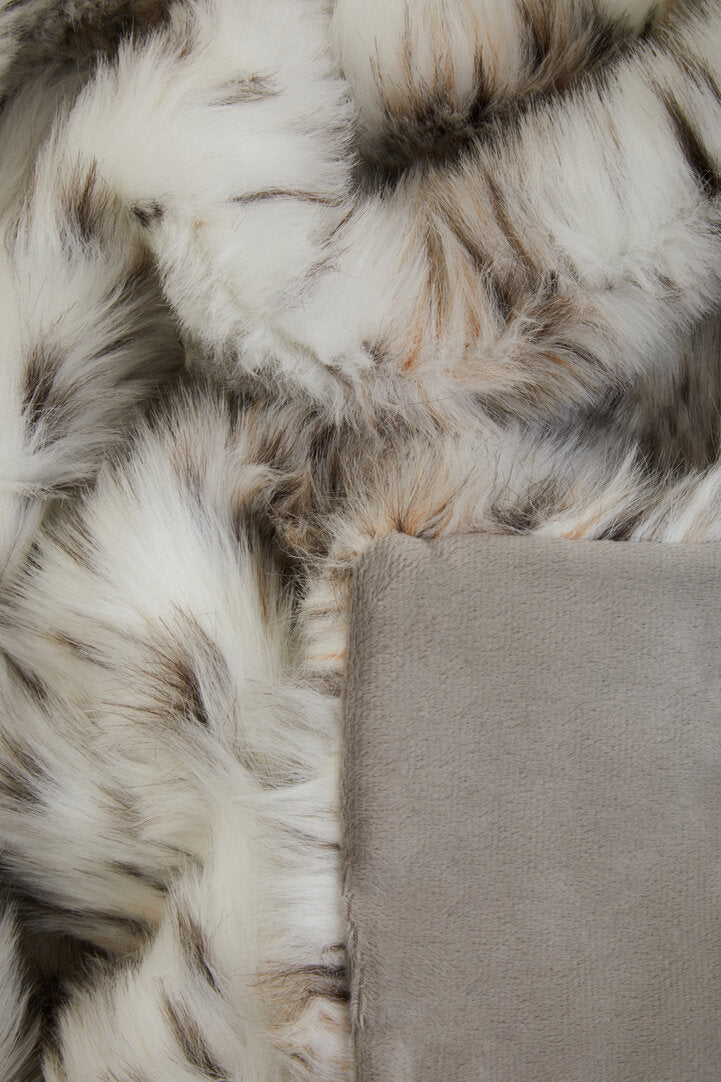 Folia Animal Print Fur Throw