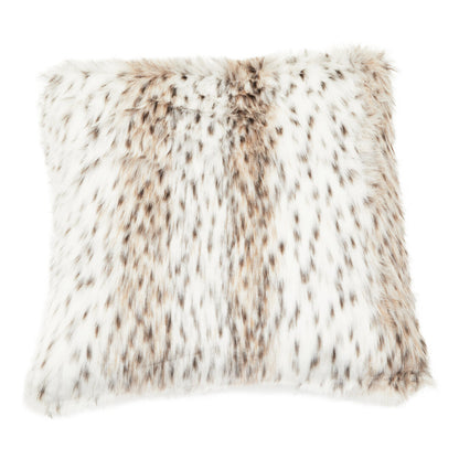 Folia Animal Print Square Fur Cushion